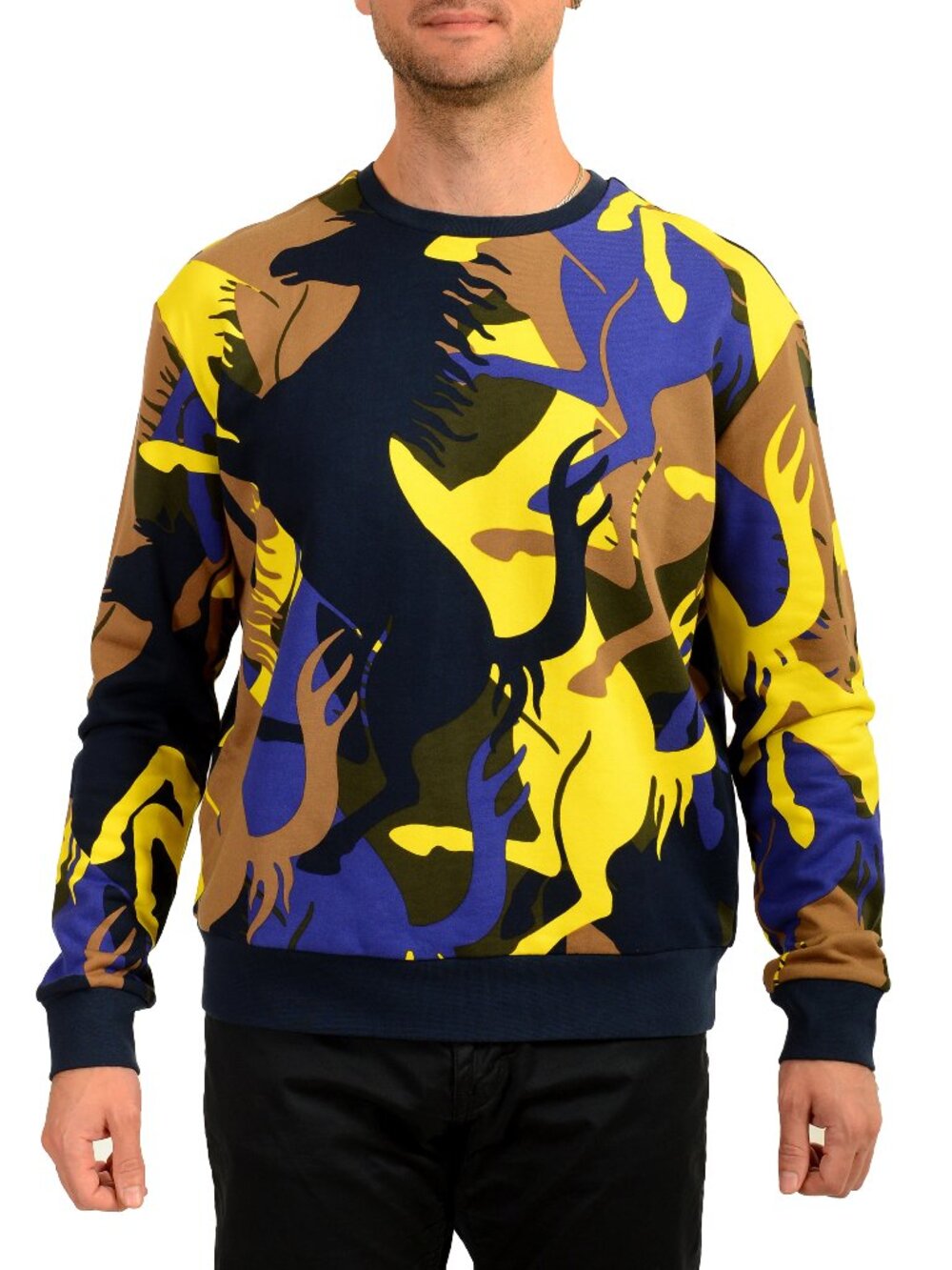 Scuderia Ferrari Fluid Camouflage Jersey Crewneck Sweater US XL IT 54